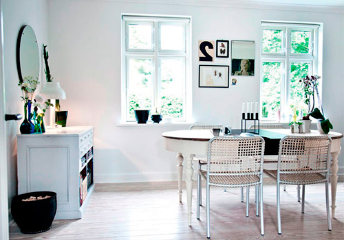 Белый цвет в дизайне в скандинавском стиле